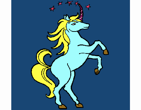 unicornio asul