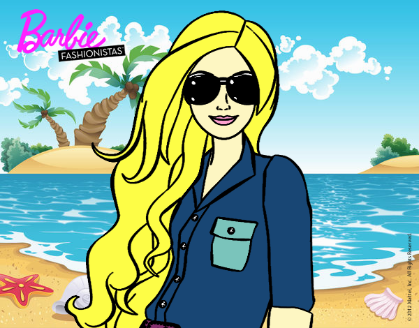 Barbie con gafas de sol