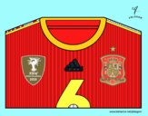 Camiseta del mundial de fútbol 2014 de España