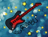 Guitarra y estrellas