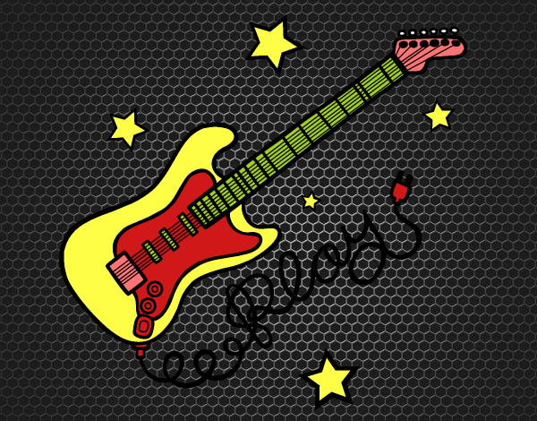 Guitarra y estrellas