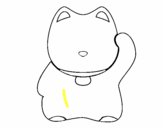 Maneki-neko blanco