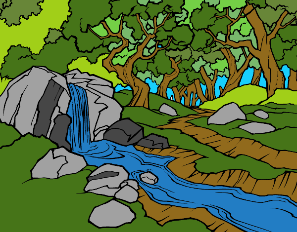 como dibujar un rio, Dibujos faciles