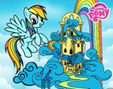 Rainbow Dash en su palacio