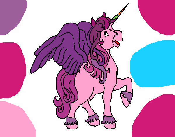 Unicornio con alas