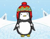 Bebé pingüino con gorrito