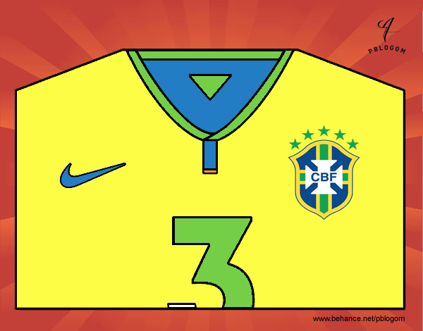 Camiseta del mundial de fútbol 2014 de Brasil