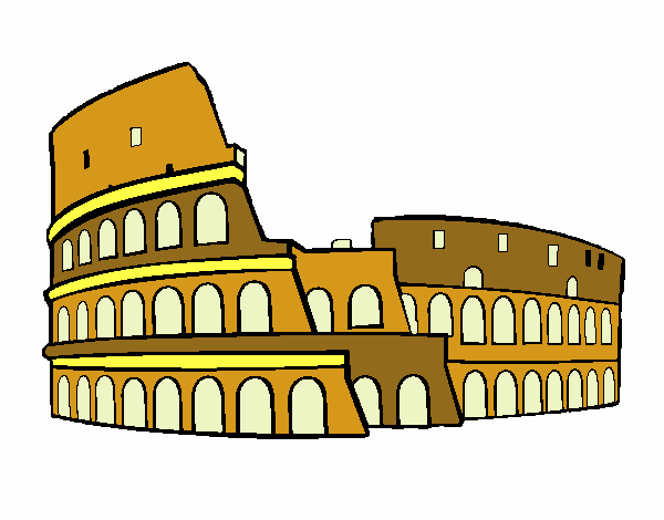 Dibujo de Coliseo romano pintado por en Dibujos.net el día ...
