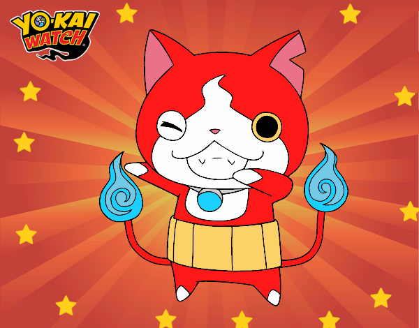 Jibanyan guiñando el ojo