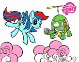 Rainbow Dash y la tortuga tanque