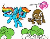 Rainbow Dash y la tortuga tanque