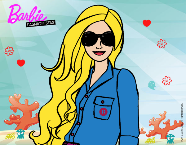 Barbie con gafas de sol