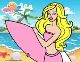 Barbie va a surfear