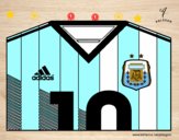 Camiseta del mundial de fútbol 2014 de Argentina