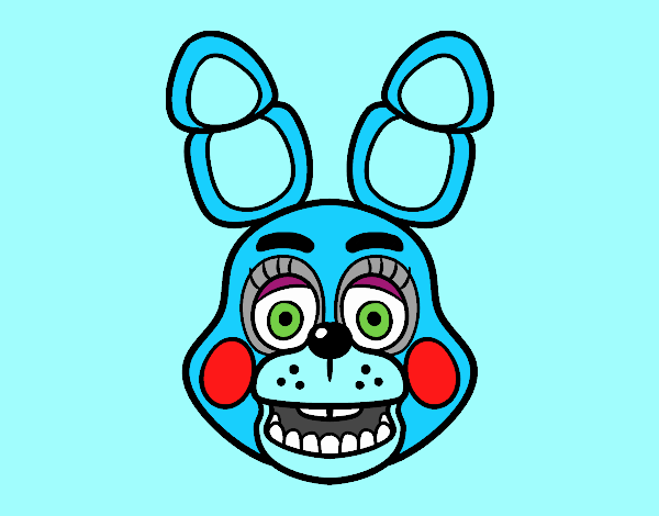 Cara de Toy Bonnie de Five Nights at Freddy's