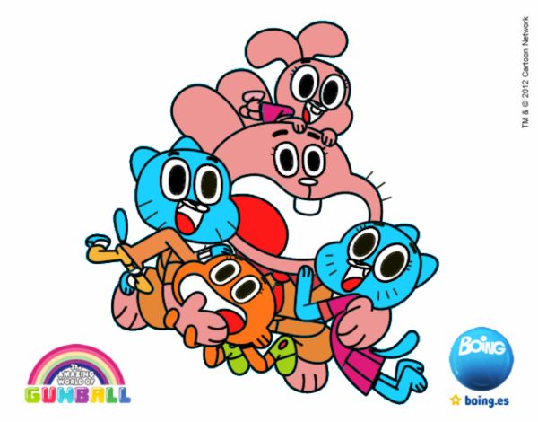 Gumball y amigos contentos