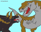 Lucha de dinosaurios