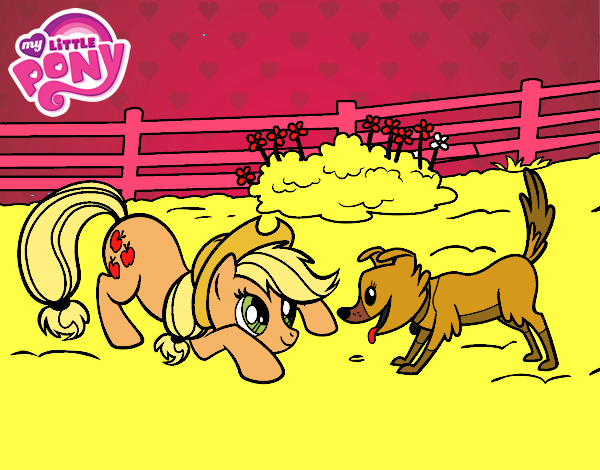 Applejack y Winona