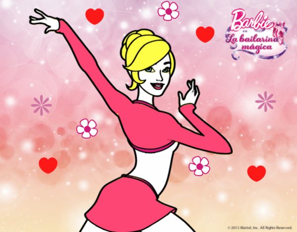 Barbie en postura de ballet