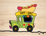 Food truck de perritos calientes