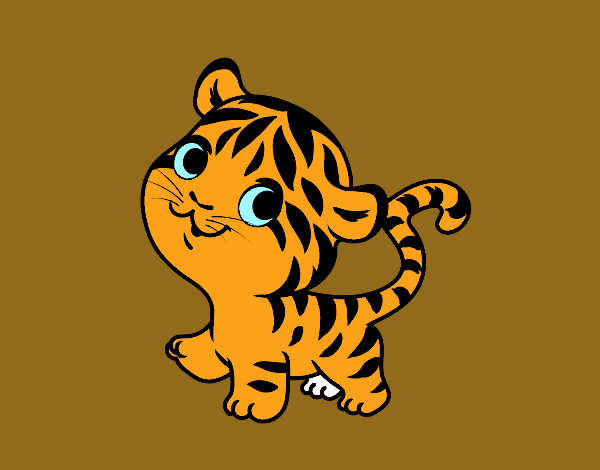 tigre bebe dibujo