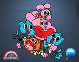 Gumball y amigos contentos