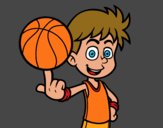 Jugador de baloncesto junior