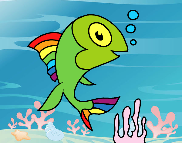 El pez con los colores del arcoíris 