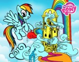 Rainbow Dash en su palacio