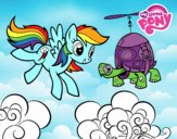 Rainbow Dash y la tortuga tanque