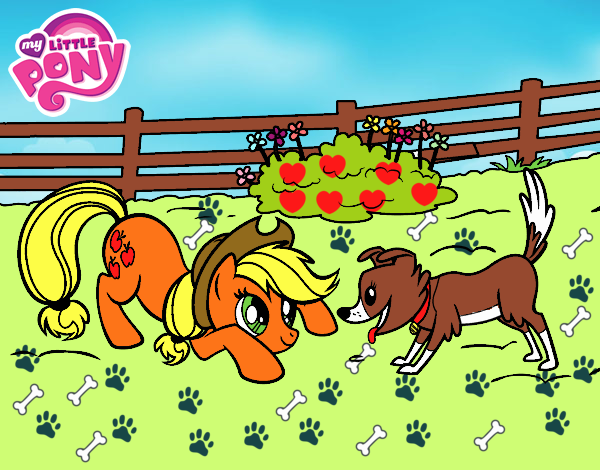 Applejack y Winona