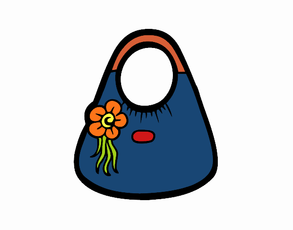 Bolso con flor