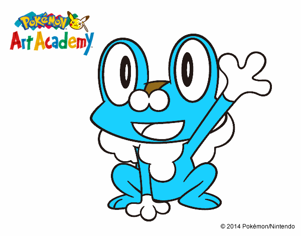 Froakie saludando