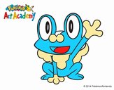 Froakie saludando