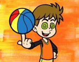 Jugador de baloncesto junior