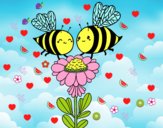 Pareja de abejas