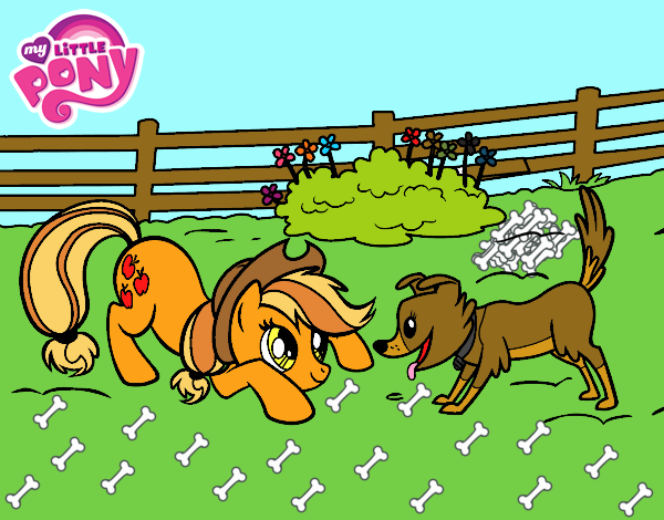 Applejack y Winona