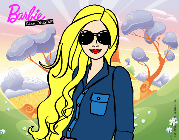 Barbie con gafas de sol