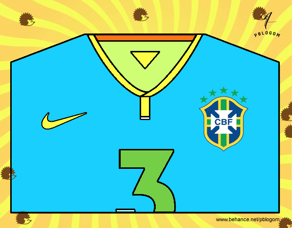 Camiseta del mundial de fútbol 2014 de Brasil