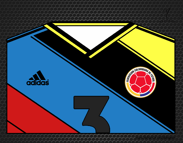 Camiseta del mundial de fútbol 2014 de Colombia