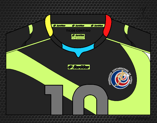 Camiseta del mundial de fútbol 2014 de Costa Rica