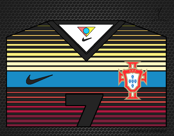 Camiseta del mundial de fútbol 2014 de Portugal