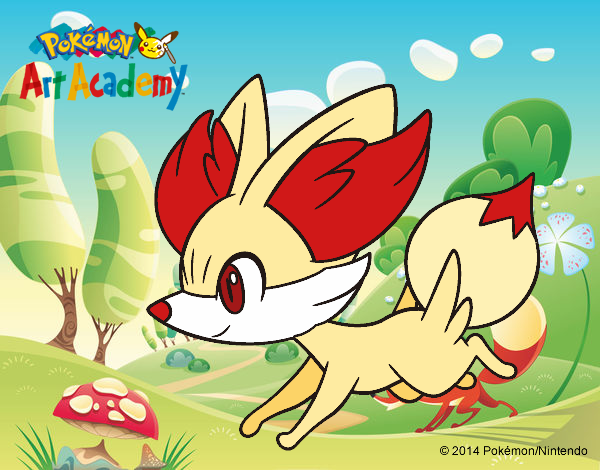 Fennekin corriendo