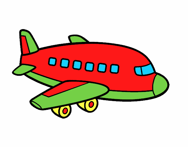 Dibujo de Un avión de pasajeros pintado por en  el día 02-10-19  a las 22:33:25. Imprime, pinta o colorea tus propios dibujos!