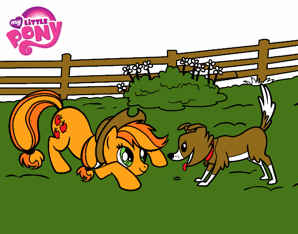 Applejack y Winona