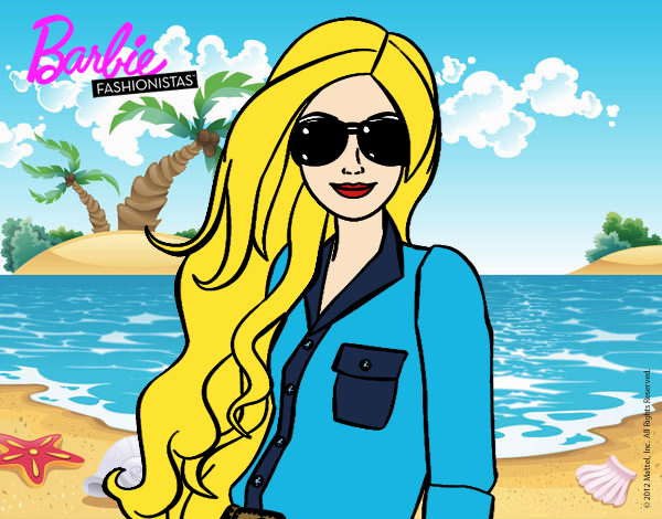 Barbie con gafas de sol