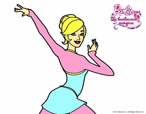 Barbie en postura de ballet