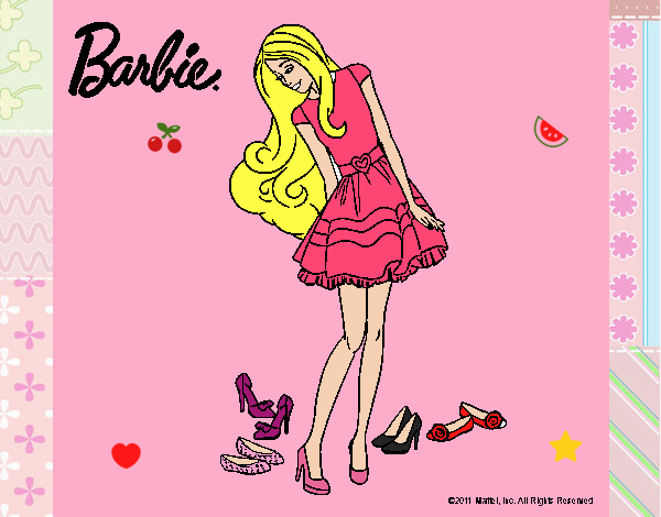 Barbie y su colección de zapatos