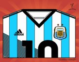 Camiseta del mundial de fútbol 2014 de Argentina