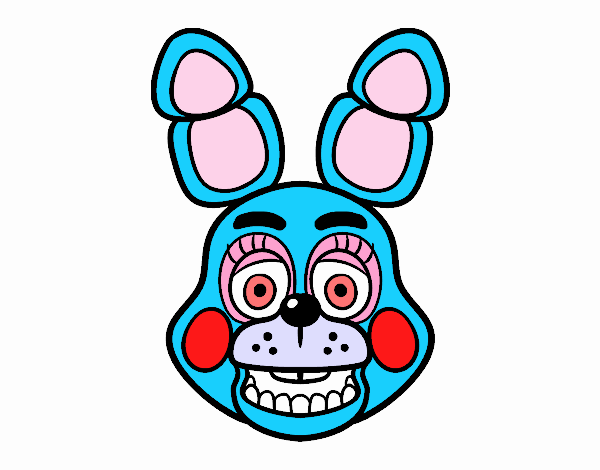 Cara de Toy Bonnie de Five Nights at Freddy's